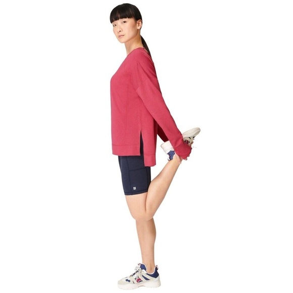 Sweaty Betty women’s pink oversized After Class terry sweatshirt size small - Picture 3 of 12